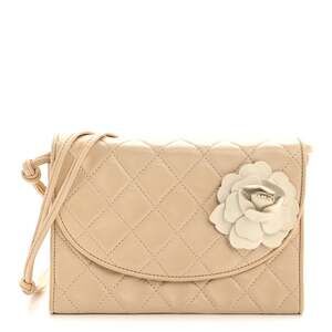 Chanel Lambskin Quilted Mini Camellia #242498C17B